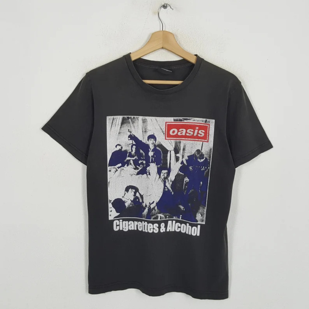 Vintage Style OASIS British Rock Band Britpop Tour T-Shirts